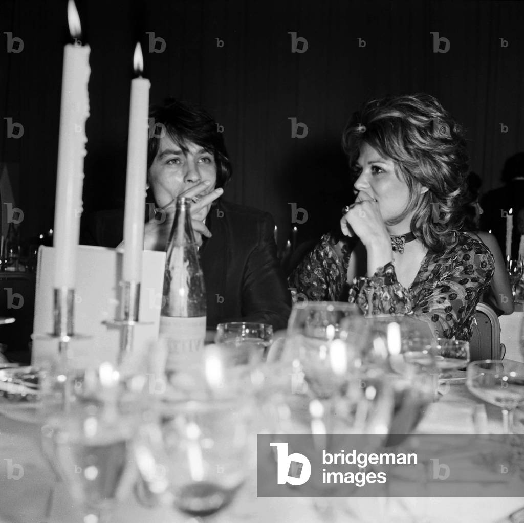 Alain Delon and Claudia Cardinale, 1 December  1970 (photo)