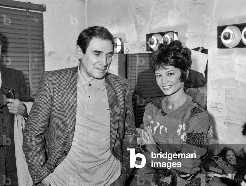 Robert Hossein and Christine Delaroche at the dress rehearsal of the show 