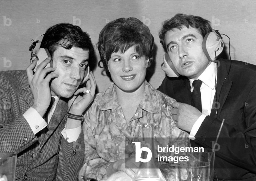 Franck Fernandel and Colette Renard at the Club de l'Etoile, Paris, 27 March 1964 (photo)