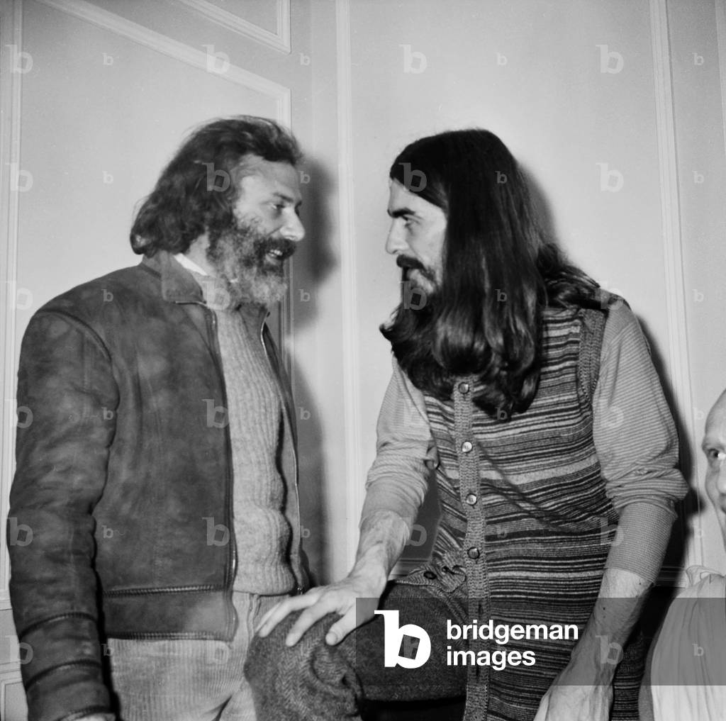 Georges Moustaki and George Harrison