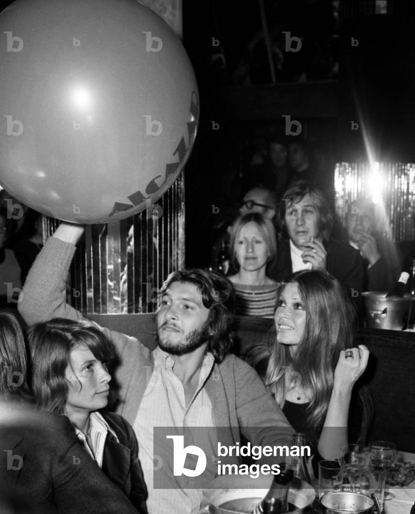 Laurent Verges et Birgitte Bardot at the Alcazar, Paris, 14 November 1972 (photo)