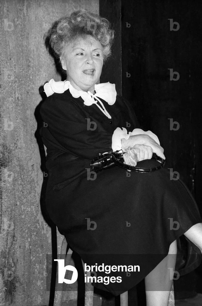 Odette Joyeux during rehearsal of the play 