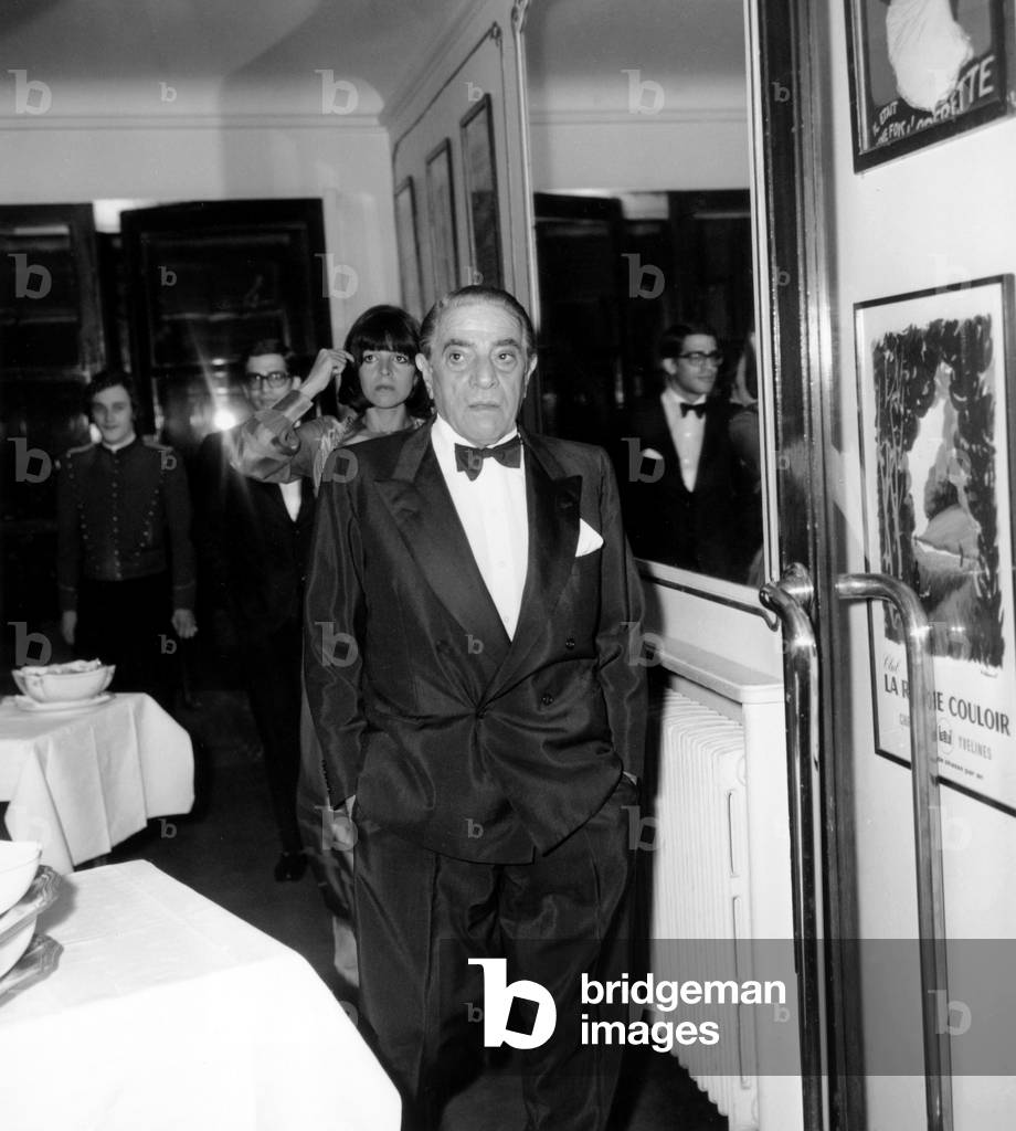 Aristote Onassis with his daughter Christina and his son Alexandre, April 1972 (photo)