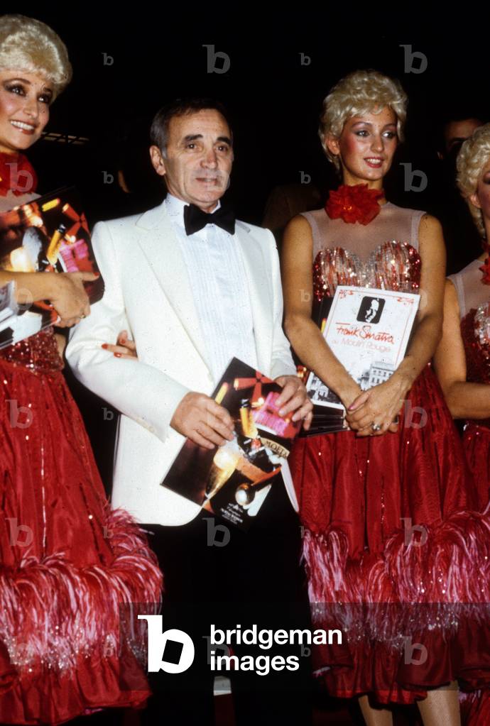 Charles Aznavour,  Moulin Rouge, 1984 (photo)
