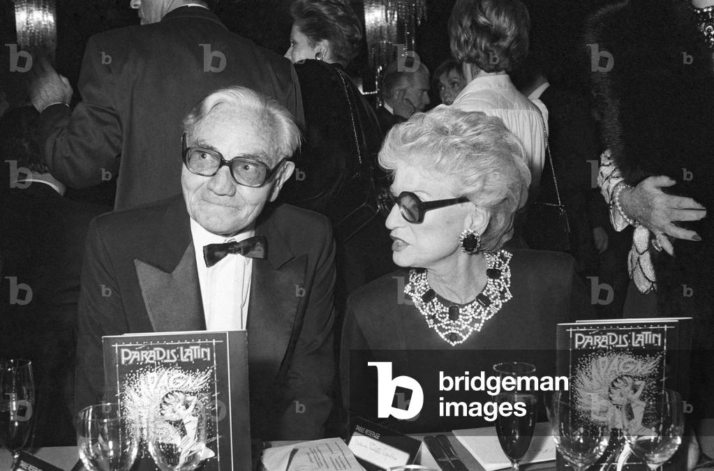 French lyricist Andre Hornez celebrating his 80th birthday, at the Paradis Latin, Paris, 6 April 1986 (photo)