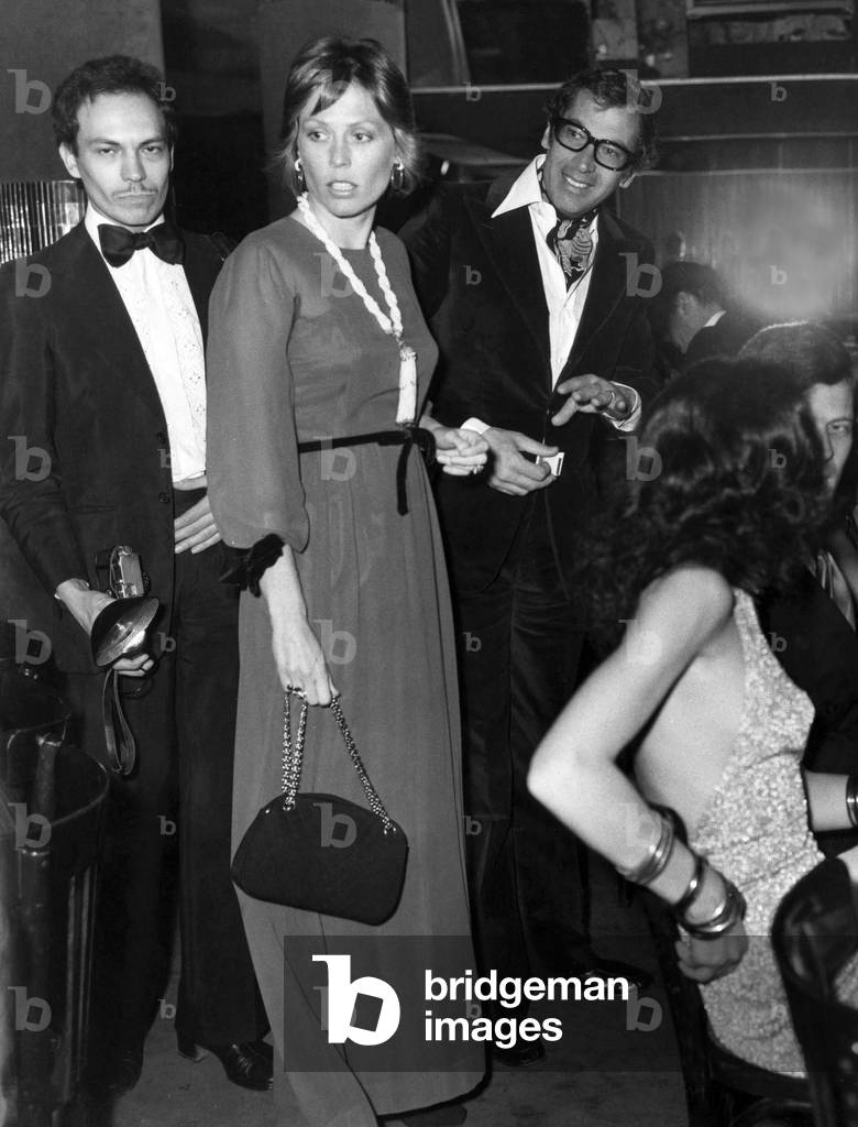 Roger Vadim and Catherine Schneider at a Gala in favour of Fava at the Alcazar, 23 March 1973 (photo)