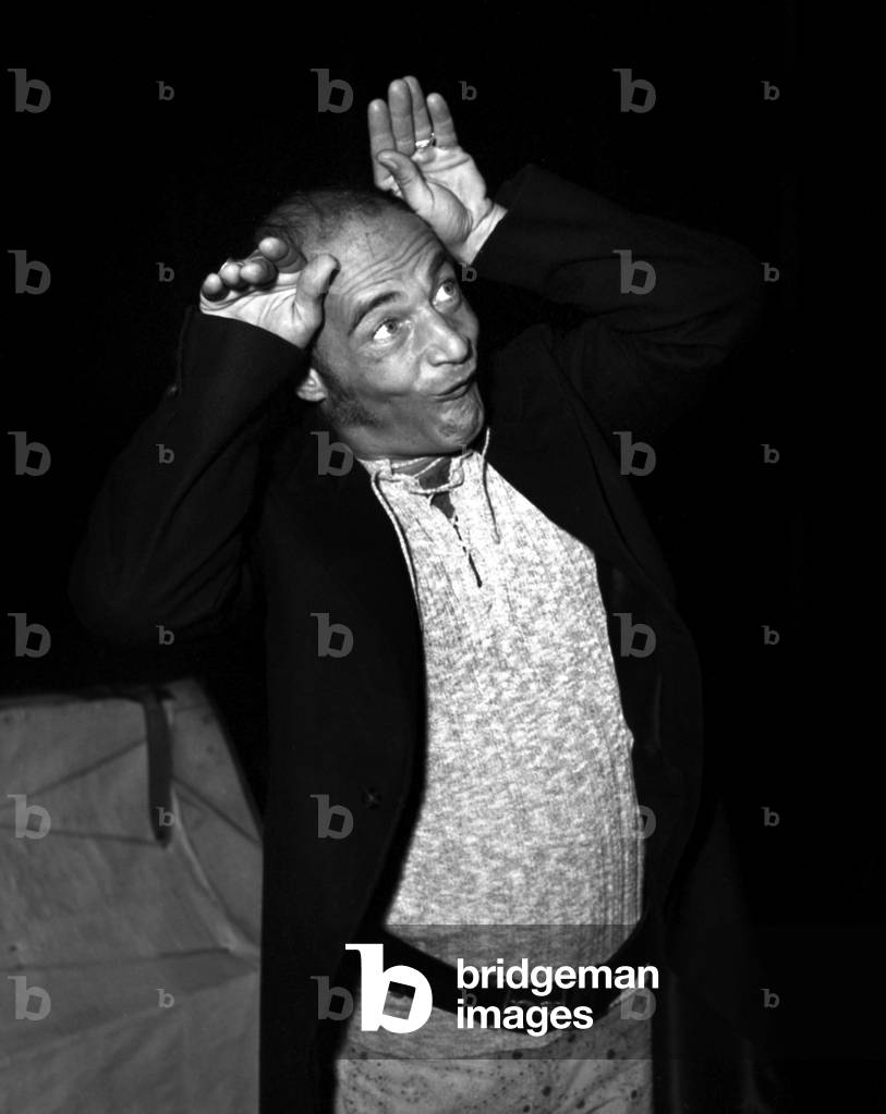 French actor Bernard Haller during the rehearsal of his show, Paris, 6 September 1971 (photo)