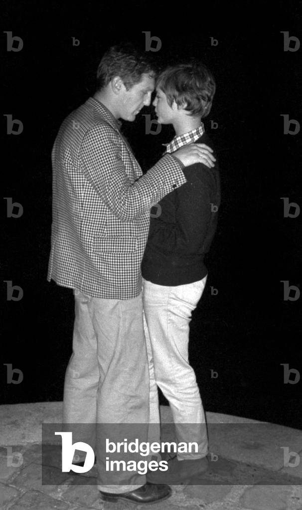 Jean-Jacques Debout and Actress Haydee Politoff, 19 August 1963 (photo)
