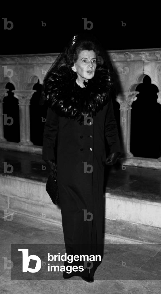 Rose Kennedy at the Christmas Mass , Sainte Chapelle, Paris, 24 December 1969 (photo)