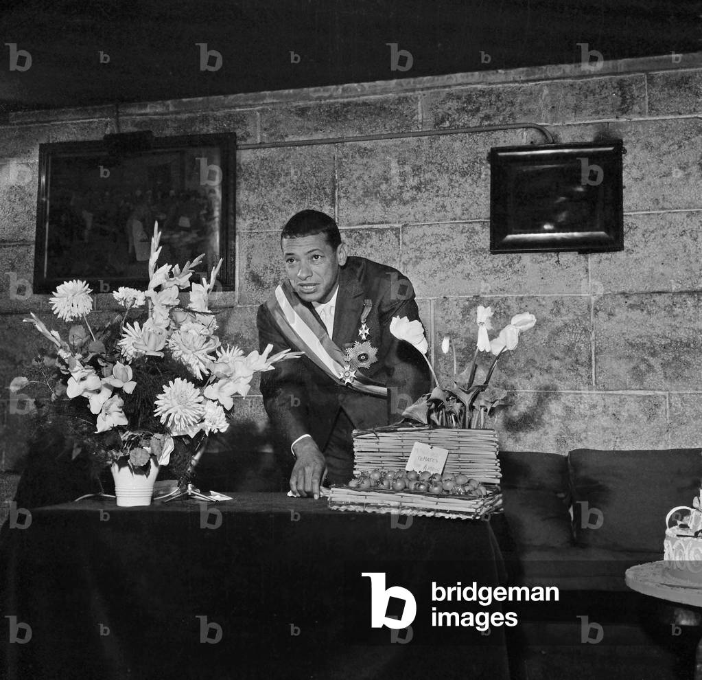 Henri Salvador at the wedding party of Jack Ary and Nicole at the clud 