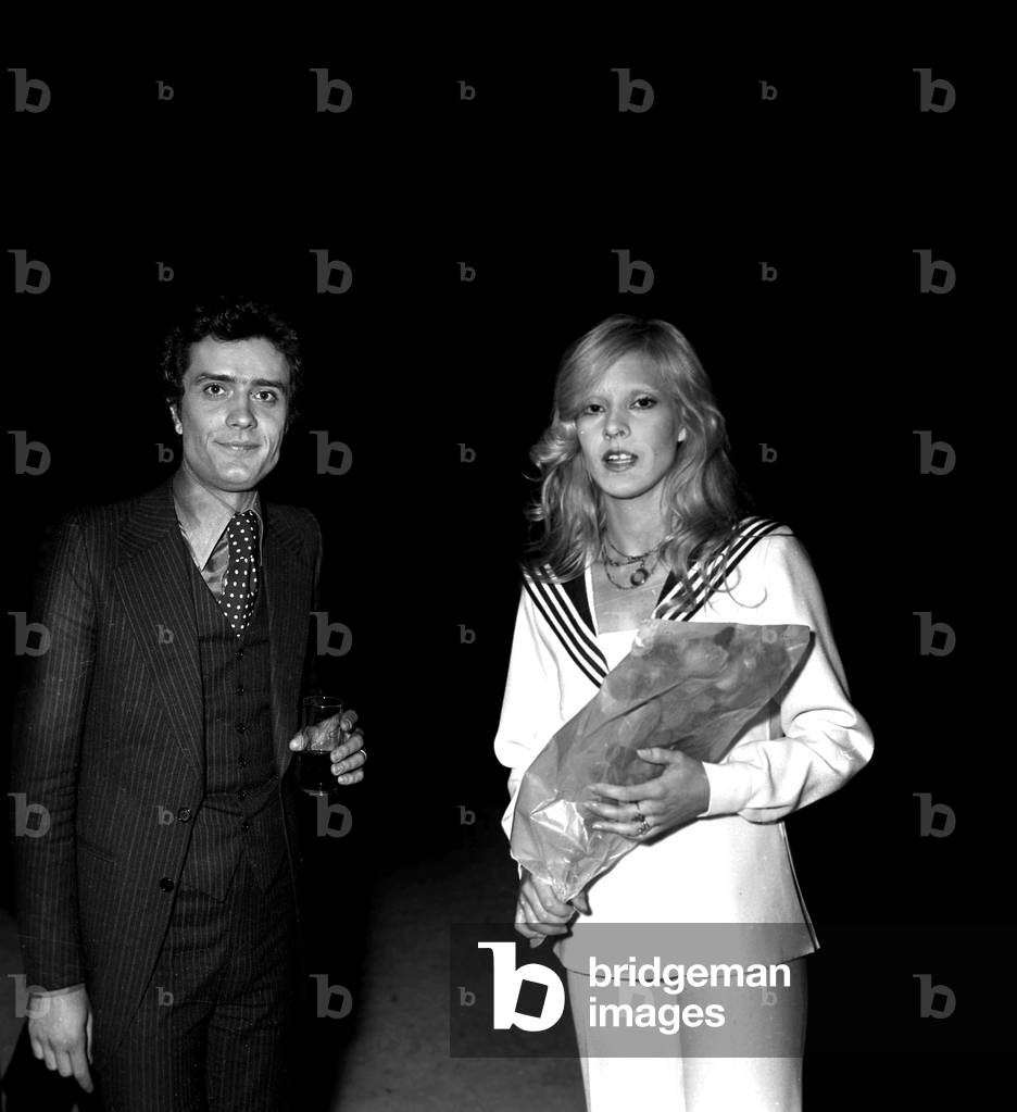 Italian Singer Gianni Nazzaro and Sylvie Vartan during the recording of TV Programme 