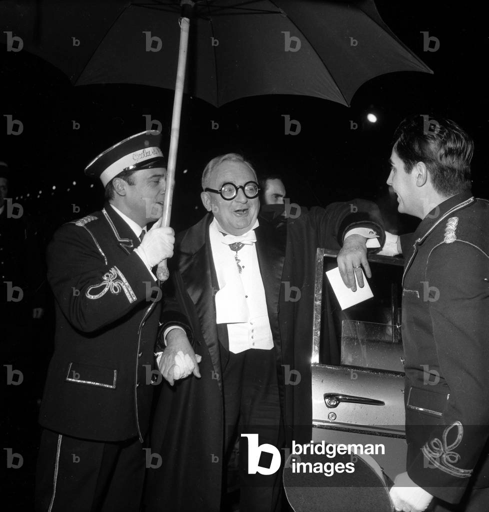 French writer Marcel Achard arriving at the Gala of Artists, Paris, 8 March, 1962 (photo)