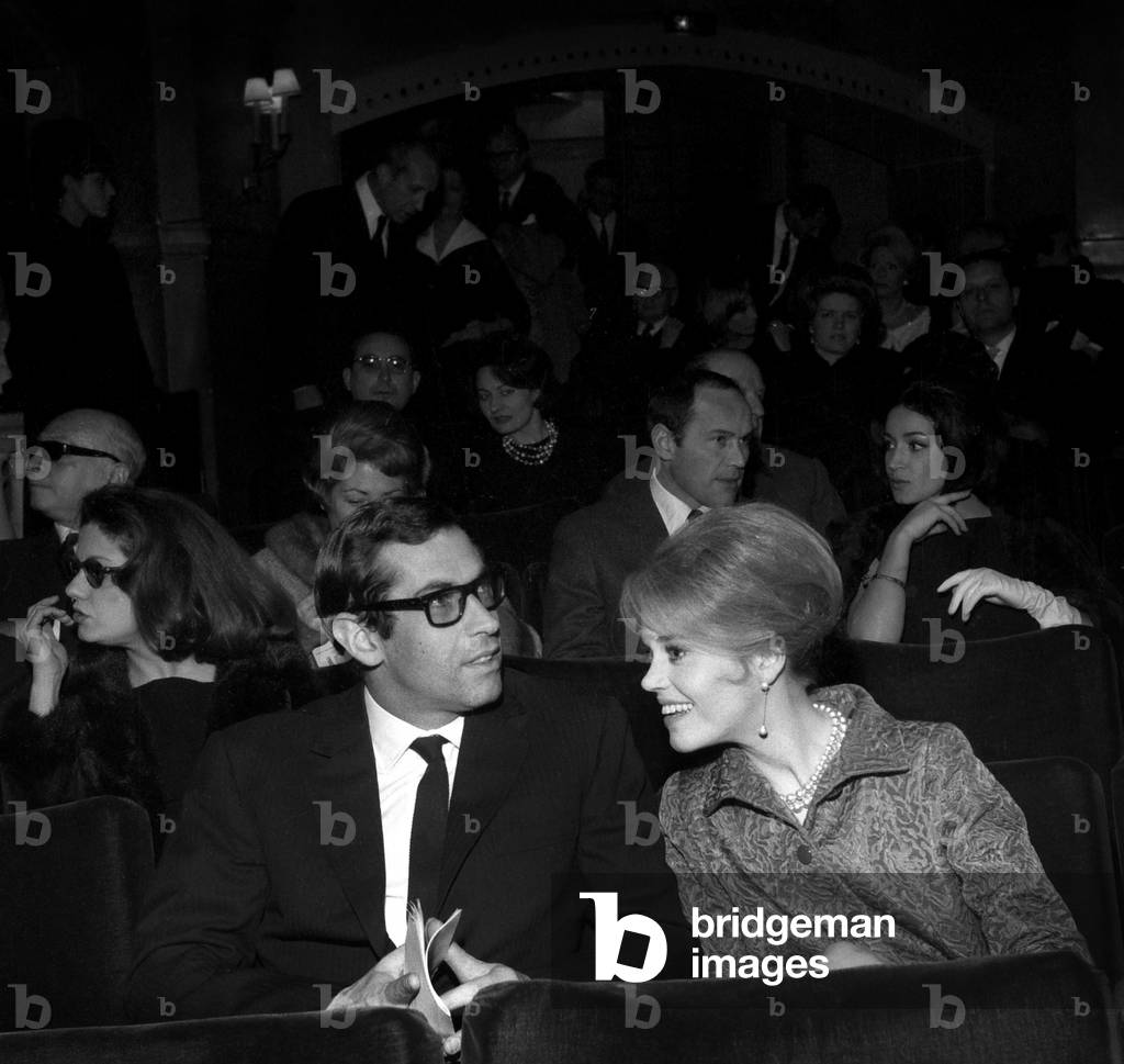 Roger Vadim and Jane Fond at the Premiere of the play 