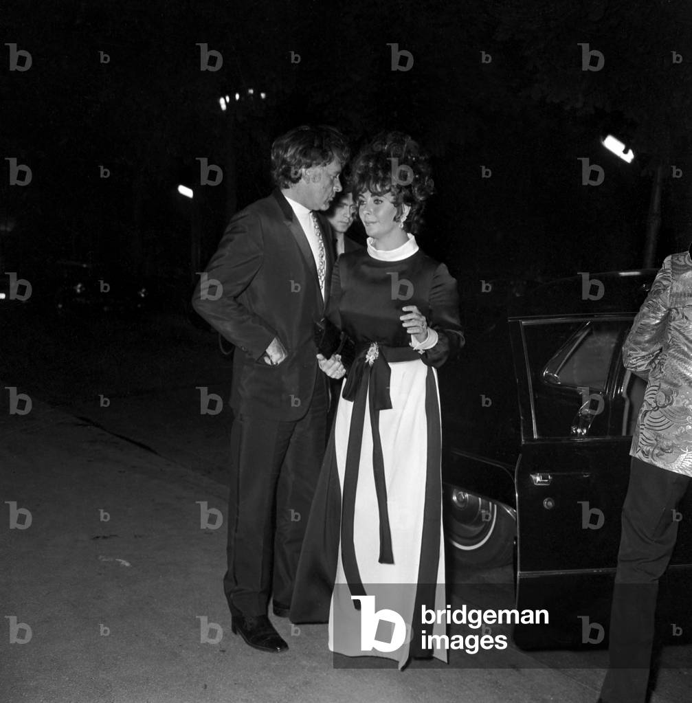 Richard Burton and Elizabeth Taylor,  Gala for FrancoZeffirelli's movie 