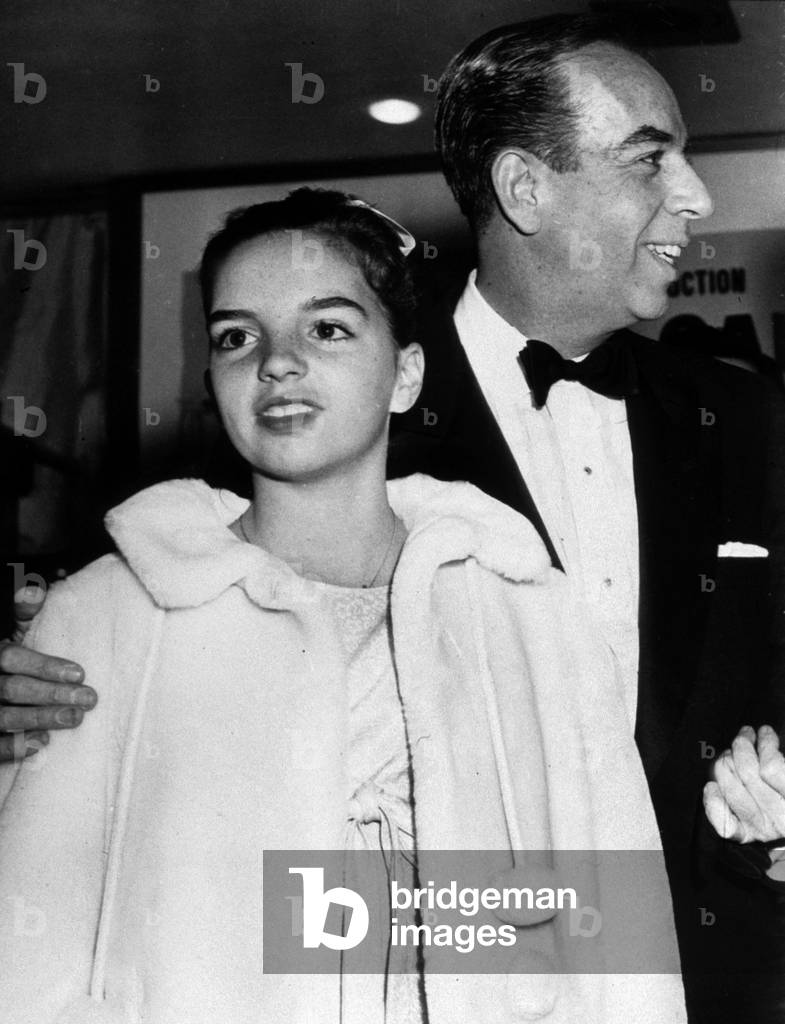 Liza and  Vincente Minnelli at premiere of Some came running, Hollywood, 1958 (photo)