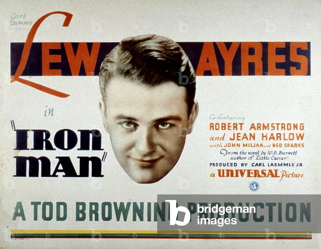 Affiche du film Iron Man de de TodBrowning avec Robert Armstrong 1931