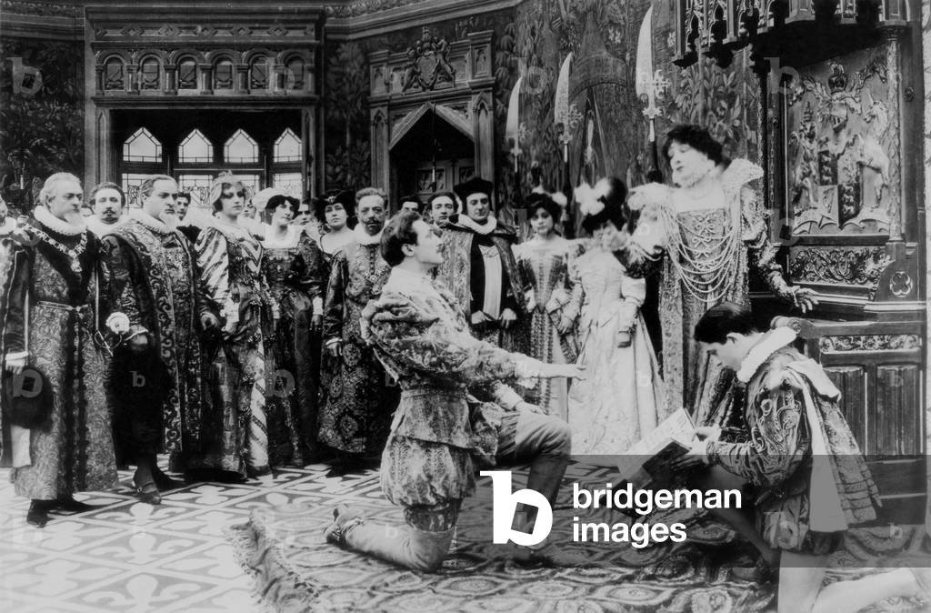 Queen ELIZABETH, Sarah Bernhardt, 1912 (film still)
