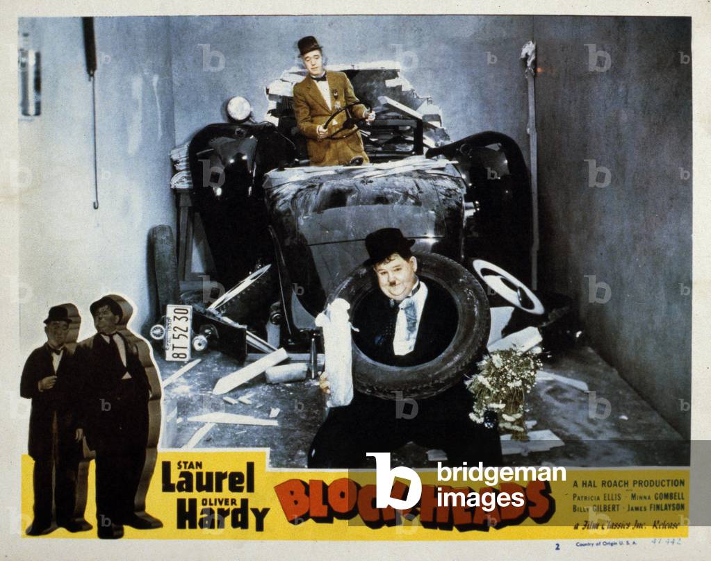 Block heads, Stan Laurel and Olivier Hardy 1938 (print)