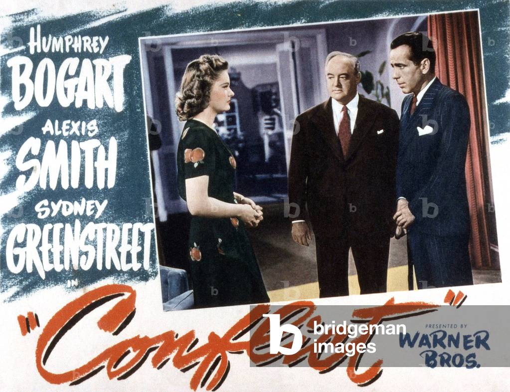 Conflict, Alexis Smith, Sydney Greenstreet, Humphrey Bogart, 1945 (print)