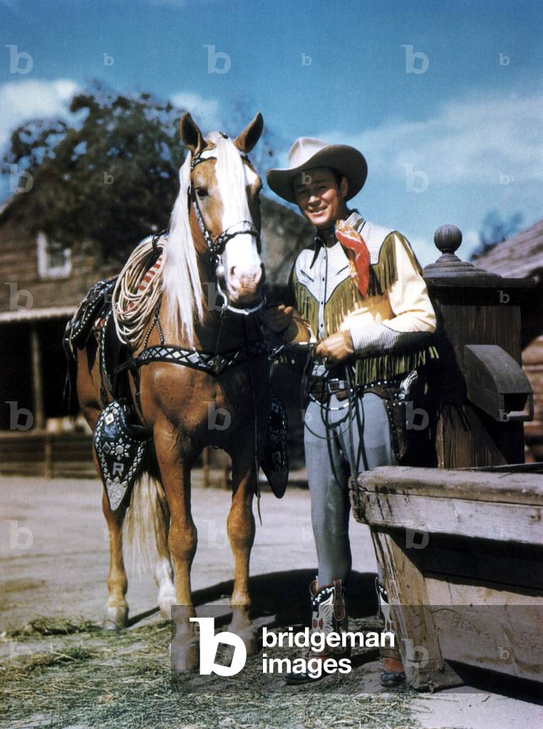 Roy Rogers and the horse Trigger, c. 1950 (photo)