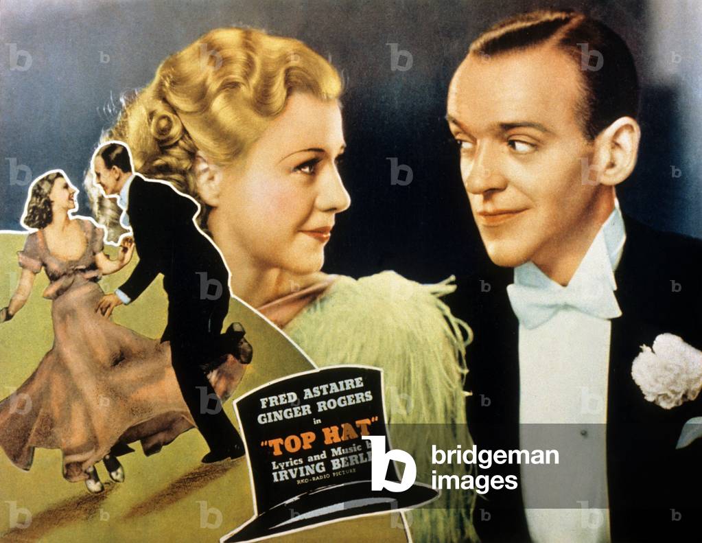 Le danseur du dessus TOP HAT de MarkSandrich avec Ginger Rogers, Fred Astaire, 1935