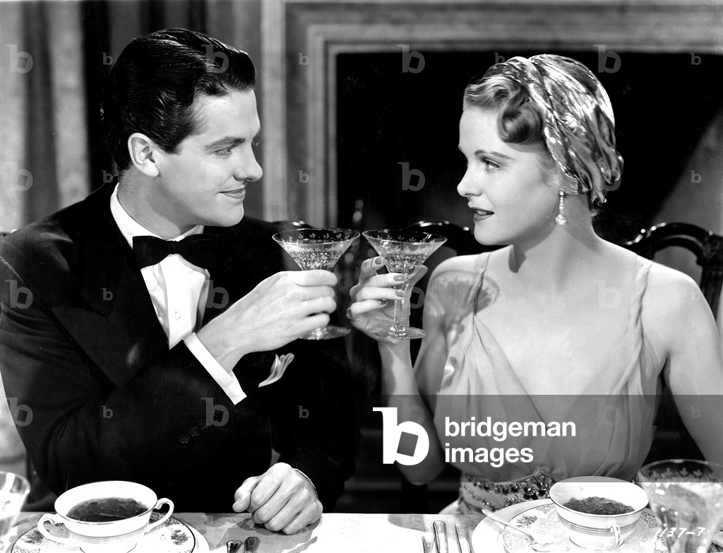 And One Was Beautiful, Robert Cummings, Jean Muir, 1940 (film still)