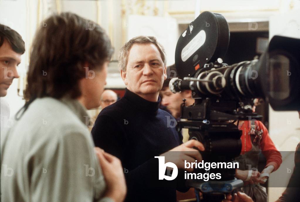 Istvan Szabo and Lajos Koltai on set of film Hanussen, 1988 (photo)