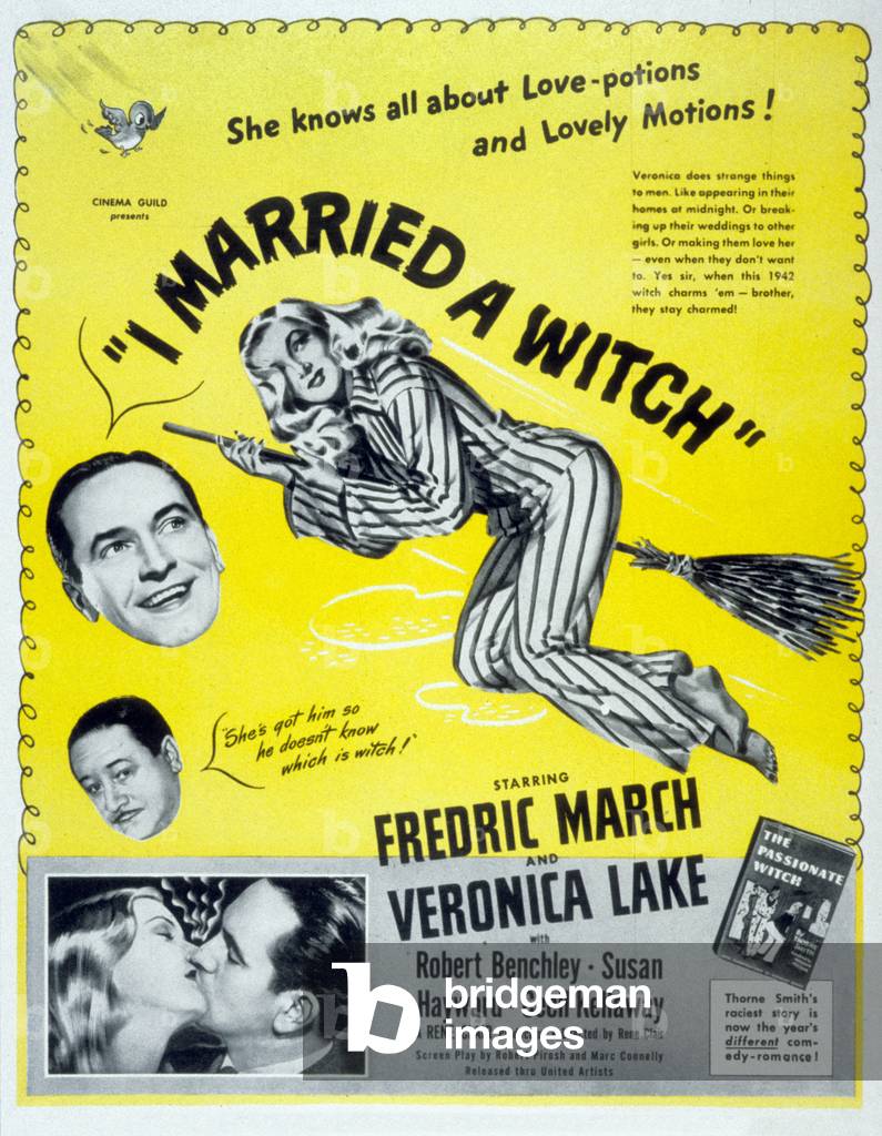 I MARRIED A WITCH, 1942 (poster)