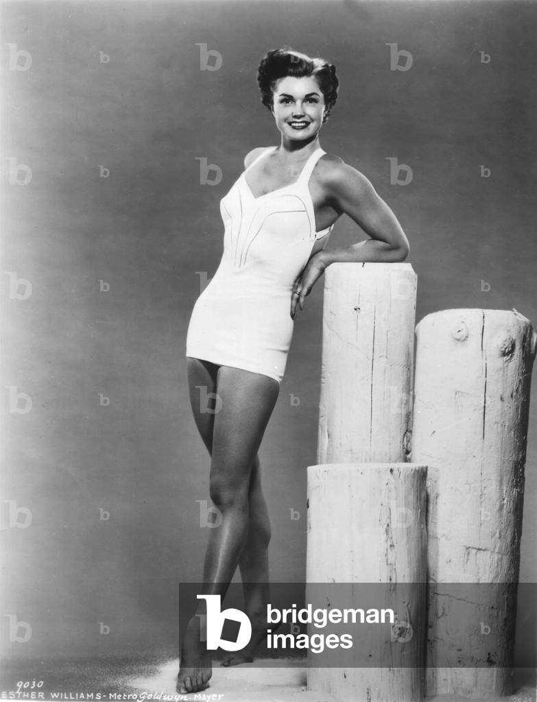 Esther Williams wearing a bath suit c. 1954 (photo)