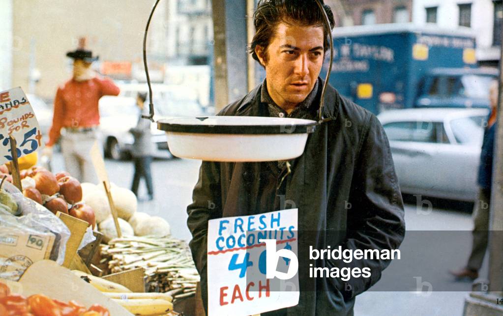Macadam cow boy, Dustin Hoffman 1969 (film still)