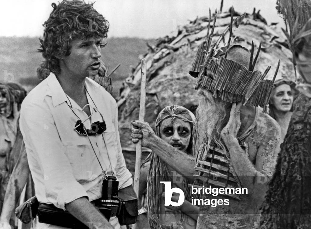 Jean Jacques Annaud on set of Quest for Fire, 1981 (photo)