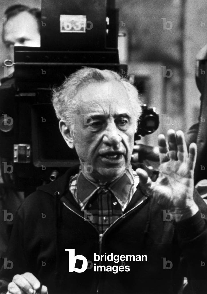 Elia Kazan on set of film BABY DOLL, c. 1972 (photo)