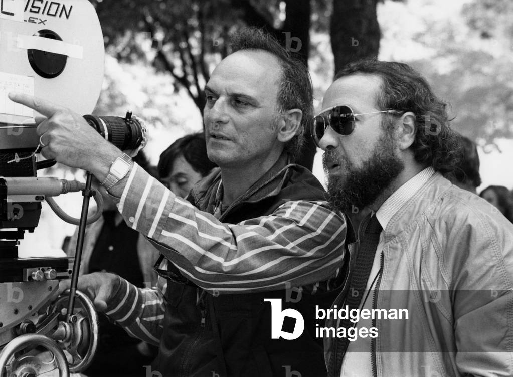 Carlos Saura on set of Antonietta , 1983 (photo)