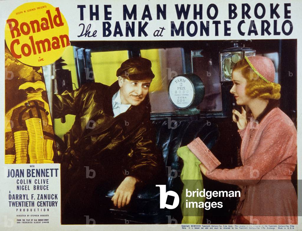 The man who broke the bank at Monte-Carlo, 1935 (print)