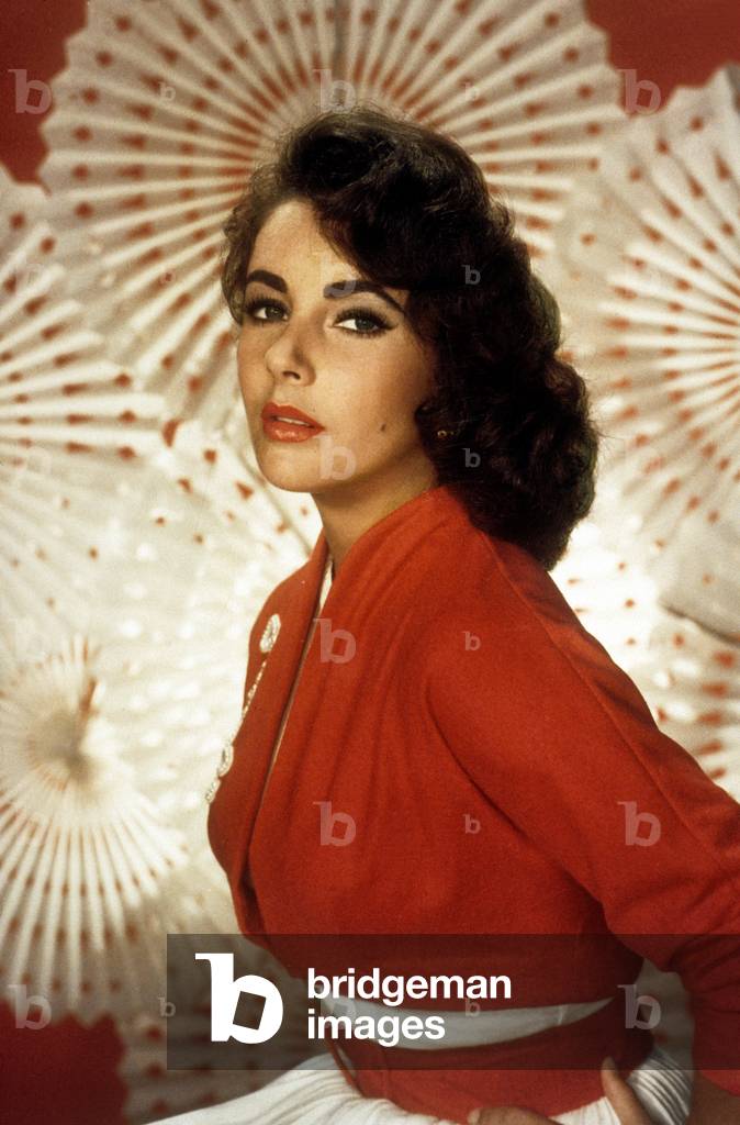 open lace back dress Giant James Dean Elizabeth Taylor Original Vintage Still Photo 2 –  CVTreasures main image 0