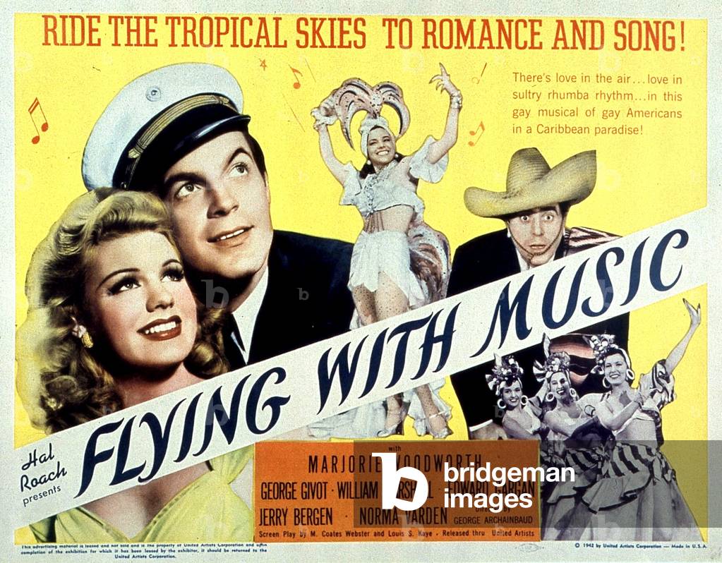 Affiche du film Flying with music de GeorgeArchainbaud avec Marjorie Woodworth et George Givot 1942