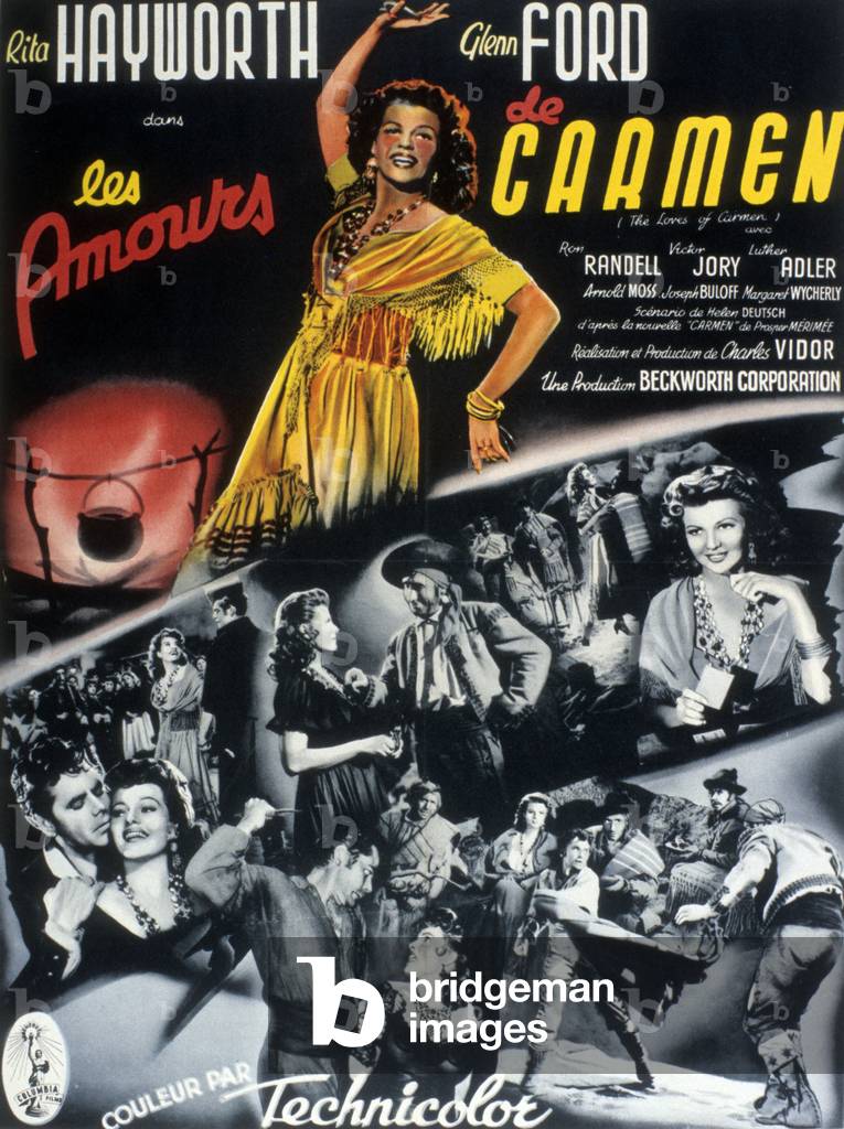 THE LOVES OF CARMEN, 1948 (poster)