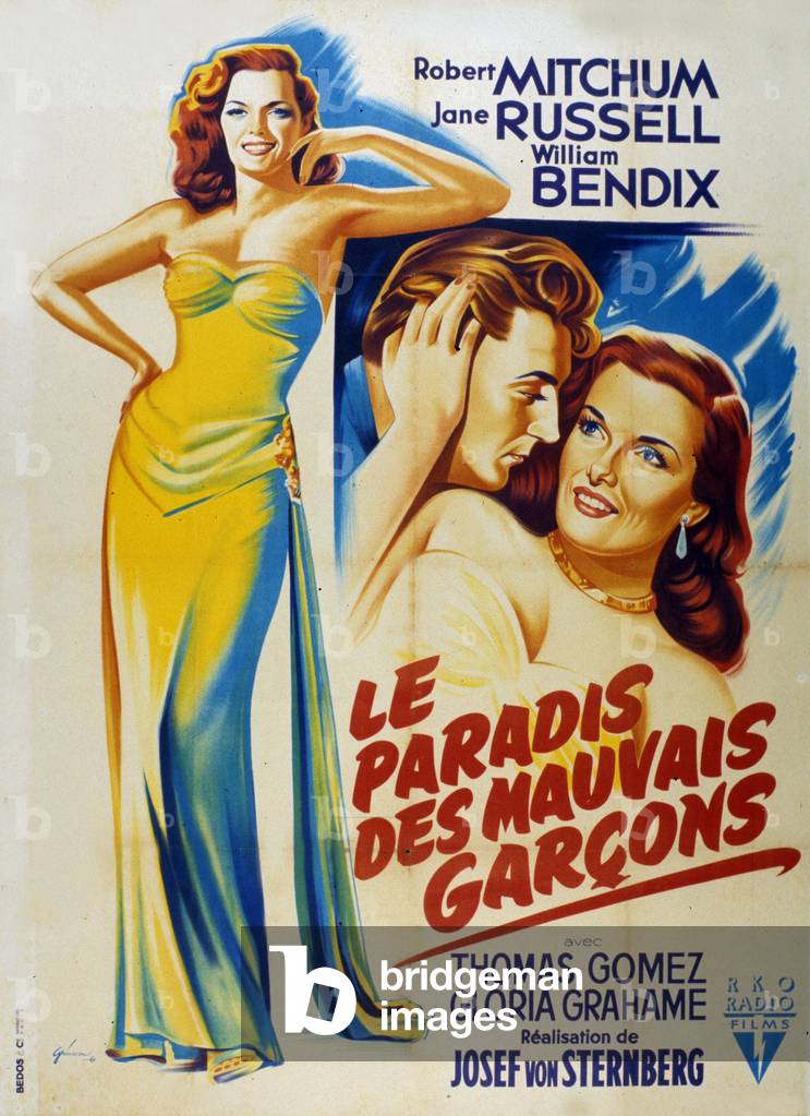 Macao (aka Le paradis des mauvais garcons), 1952 (poster)