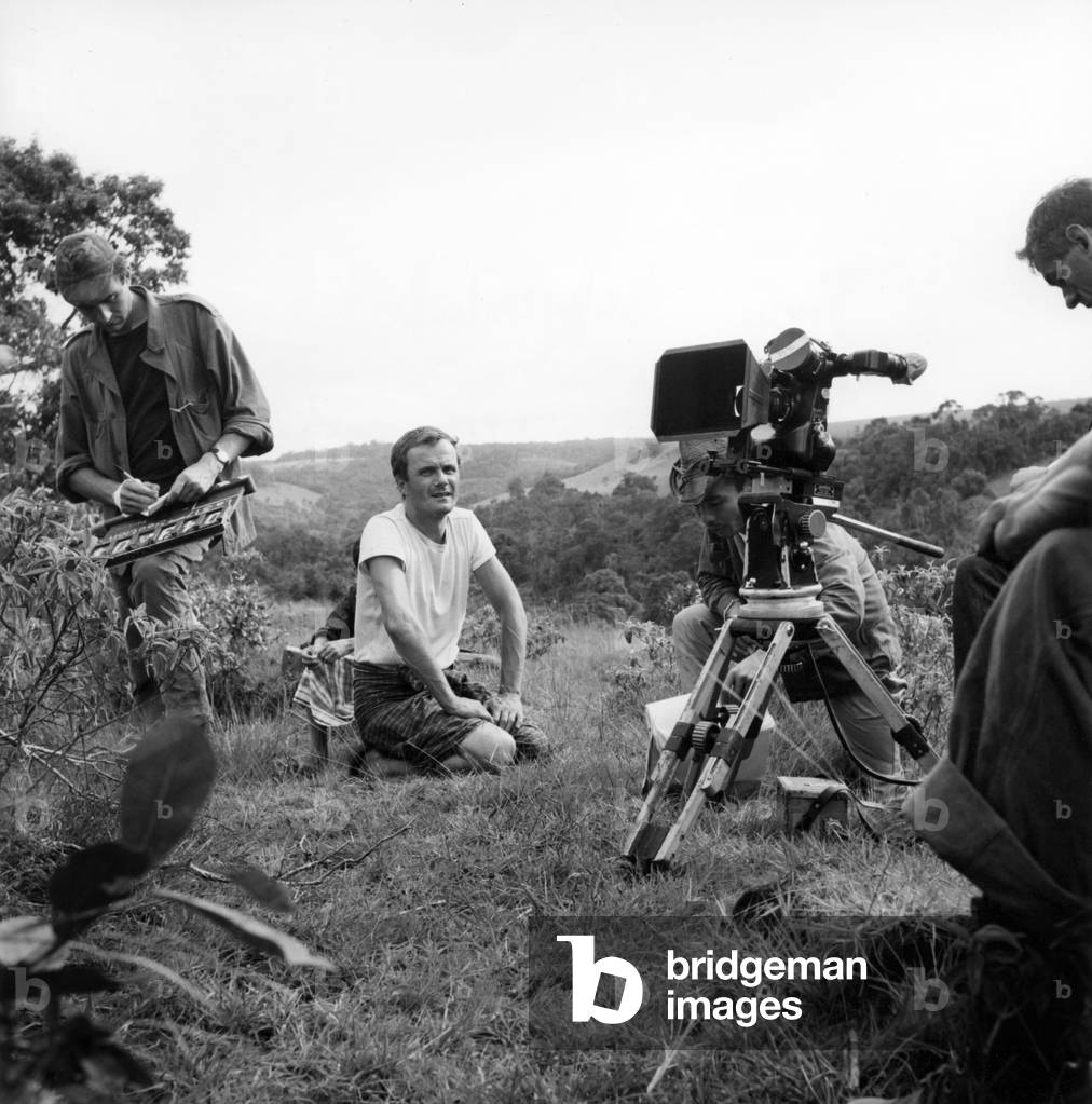 Pierre Schoendoerffer on set of The 317th Platoon, 1965 (photo)