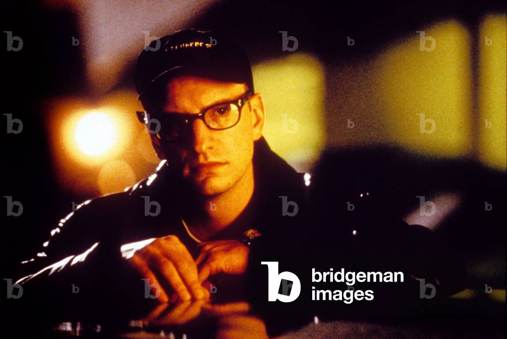Steven Soderbergh on shooting of THE LIMEY, 1999 (photo)
