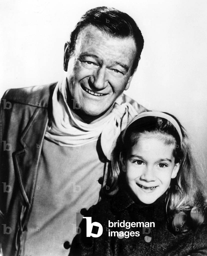 John Wayne with daughter Aissa, 1963 (photo)