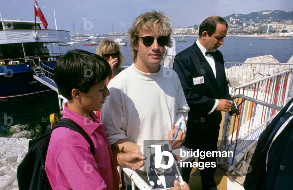 Christophe Lambert during Cannes film Festival, 1989 (photo)
