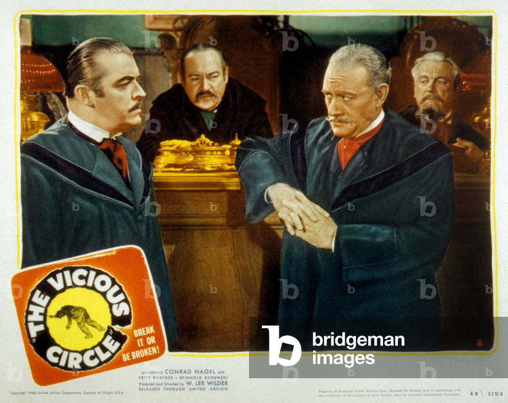 The vicious circle,   Conrad Nagel, Fritz Kortner and Reinhold Schunzel, 1948 (print)