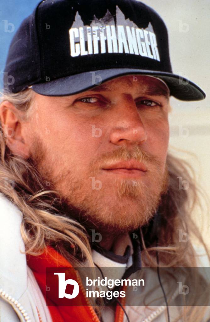 Renny Harlin on set of CLIFFHANGER, 1993 (photo)