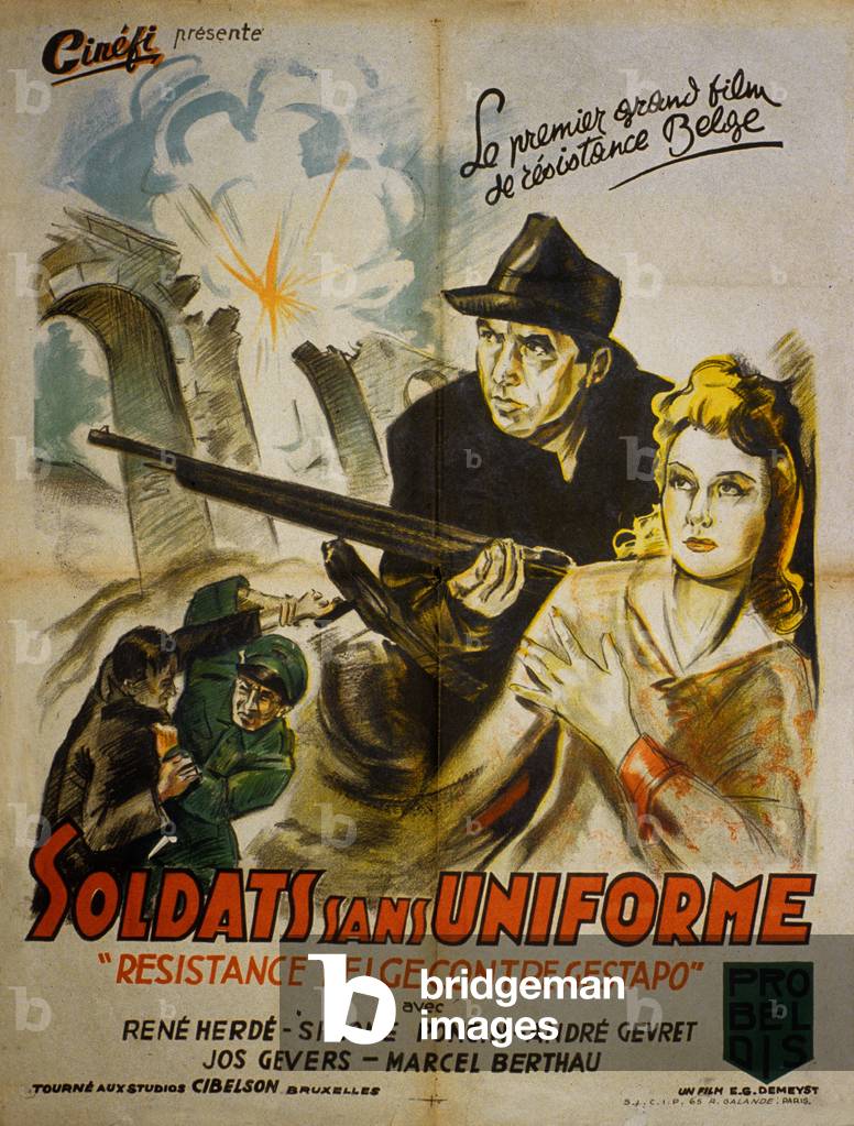 Soldiers without uniform, 1945 (poster)