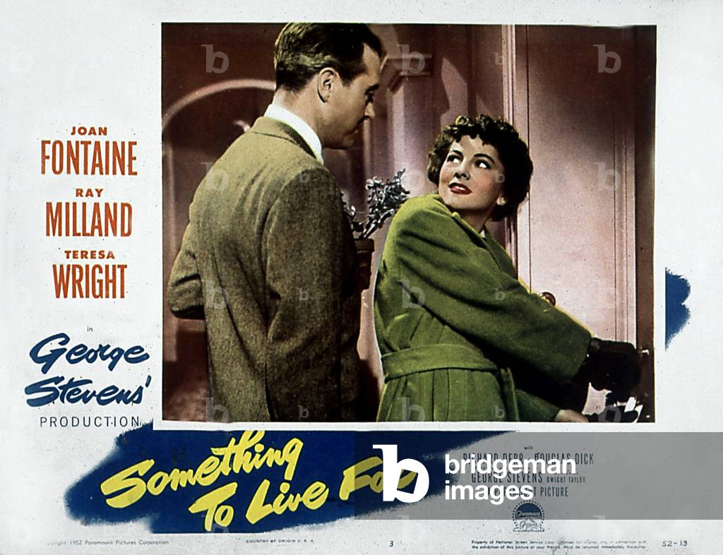 Affiche du film Something to live for de GeorgesStevens avec Ray Milland et Joan Fontaine 1925