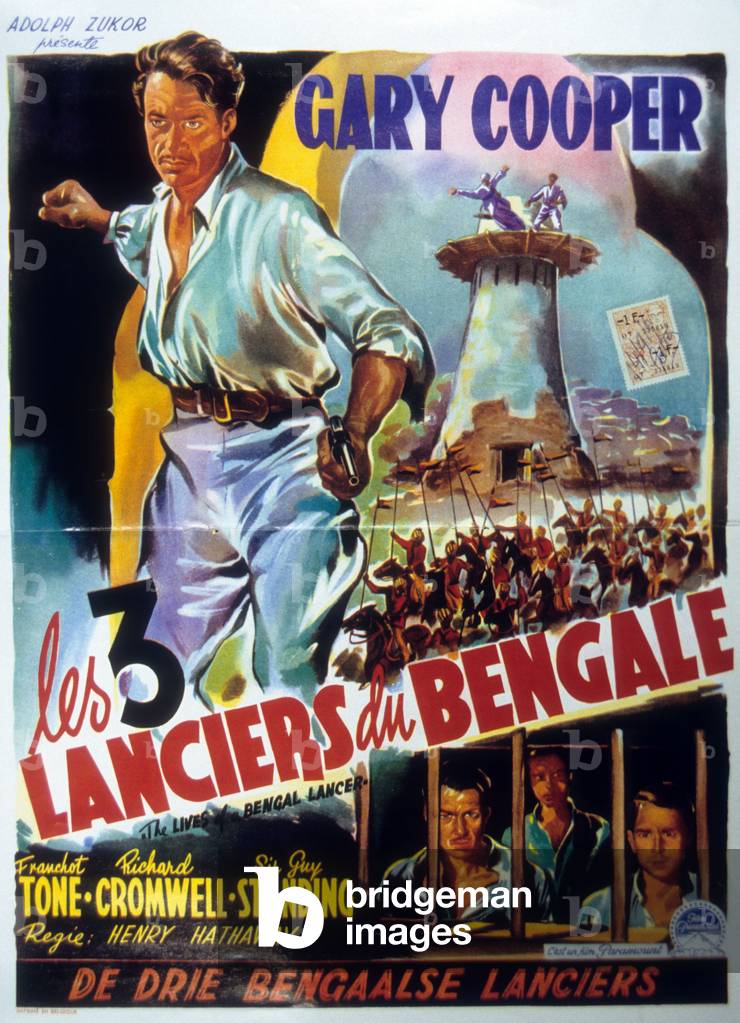 Les 3 lanciers du Bengale (The Lives of a Bengal Lancer, 1935 (poster)