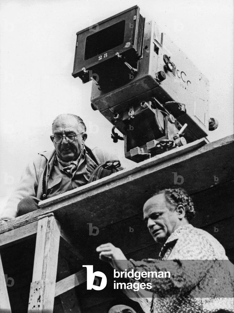 Fritz Lang on shooting of The Last Will of Dr. Mabuse, 1933 (photo)