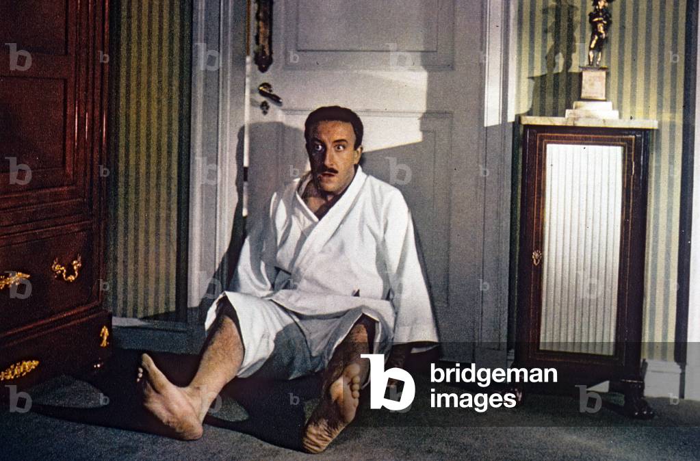 When The Inspector Gets In, Peter Sellers, 1964 (film still)