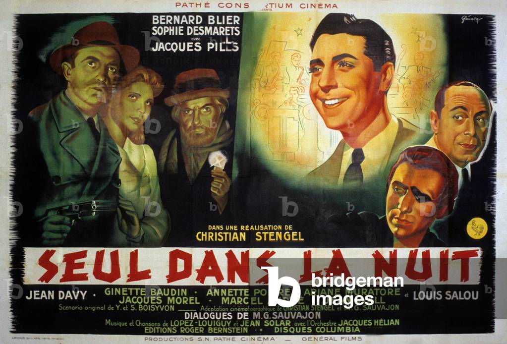 Seul dans la nuit (Alone in the night),  1945 (poster)